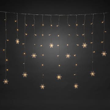 Gardinslinga Gnosjö Konstsmide 12 Snöflingor L