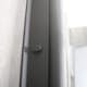 Duschhörn Bathlife Mångsidig Rak Vägg Klarglas + Rak Dörr Svart