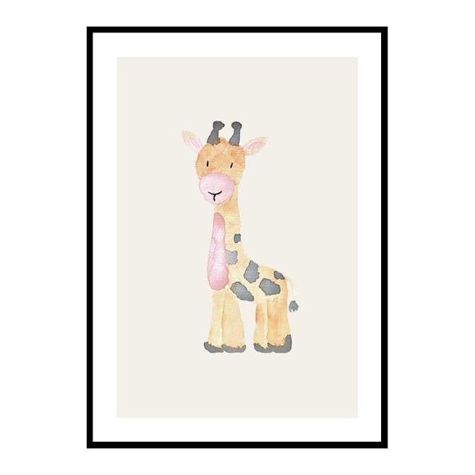 Poster Gallerix Watercolor Giraffe