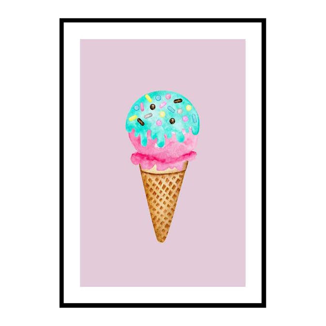 Poster Gallerix Ice Cream In Pink
