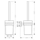 Toalettborste Hansgrohe Logis Krom 94