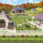 Barntapet Walltastic Hästar