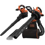 Lövblås Black&Decker BEBLV301 72L 3000W Med Räfsa
