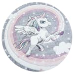 Barnmatta KM Carpets Atlas Unicorn Multi Rund 120
