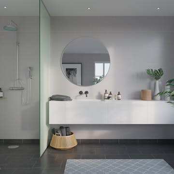 Våtrumsskiva Fibo White 2094-M74 S