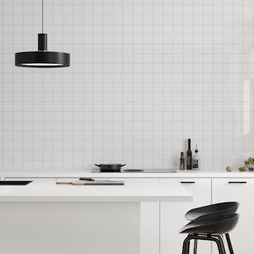 Stänkskyddsskiva Fibo Denver White 3091 M1010-HG