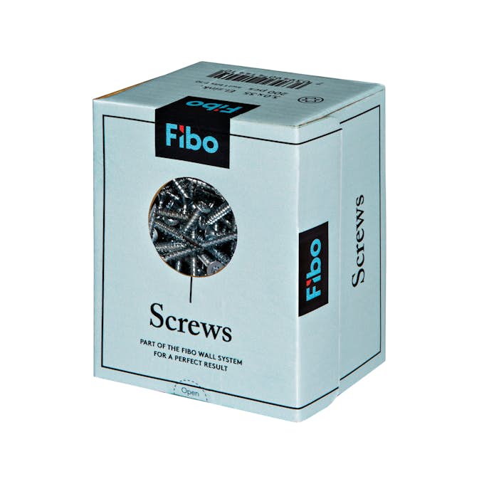 Monteringsskruvar Fibo för Plåtregel 200st/frp