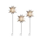 Adventsstjärna Gnosjö Konstsmide Plast 3D 3 st LED