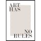 Poster Gallerix Art Has No Rules