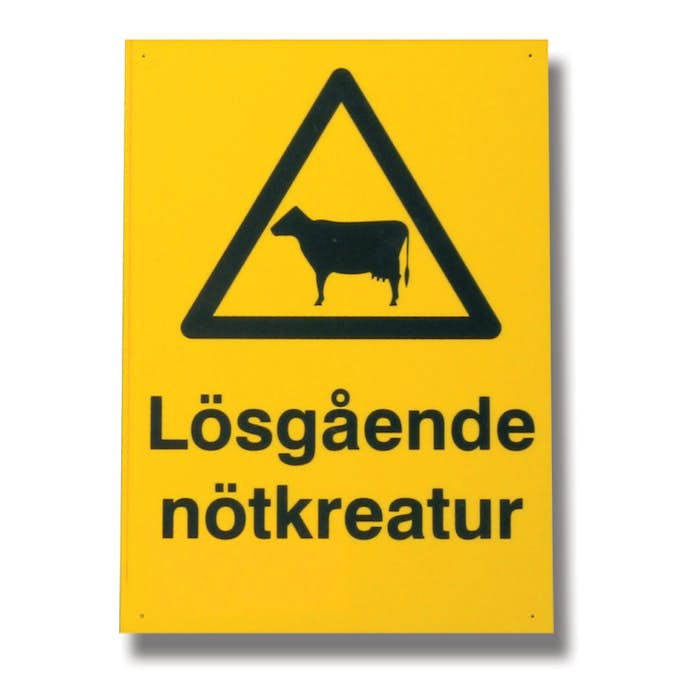 Skylt Willab Lösgående Nötkreatur