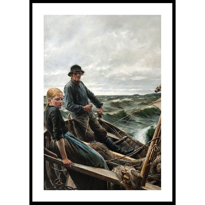 Poster Gallerix At Sea By Albert Edelfelt