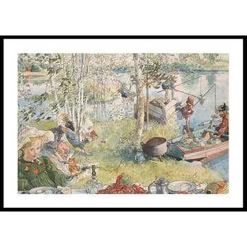 Poster Gallerix Kräftfångst By Carl Larsson