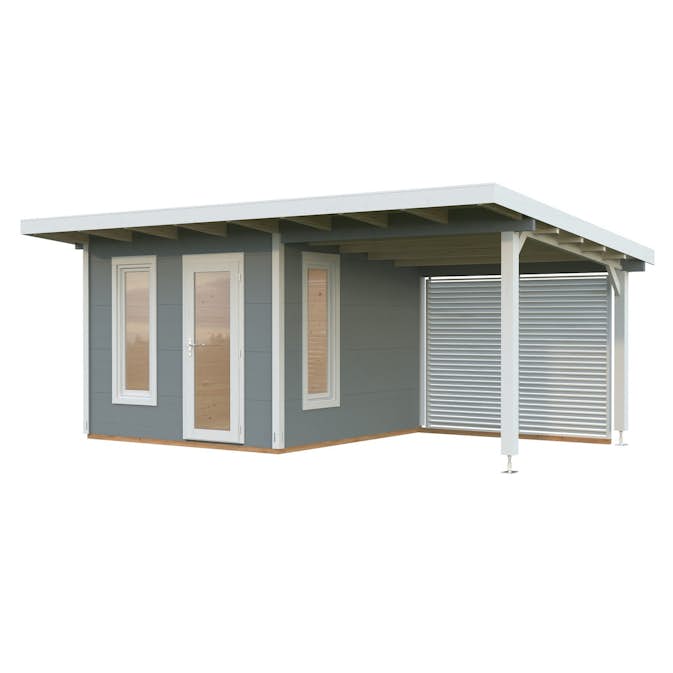 Trädgårdshus Palmako Grace 8,7+8,1 m2