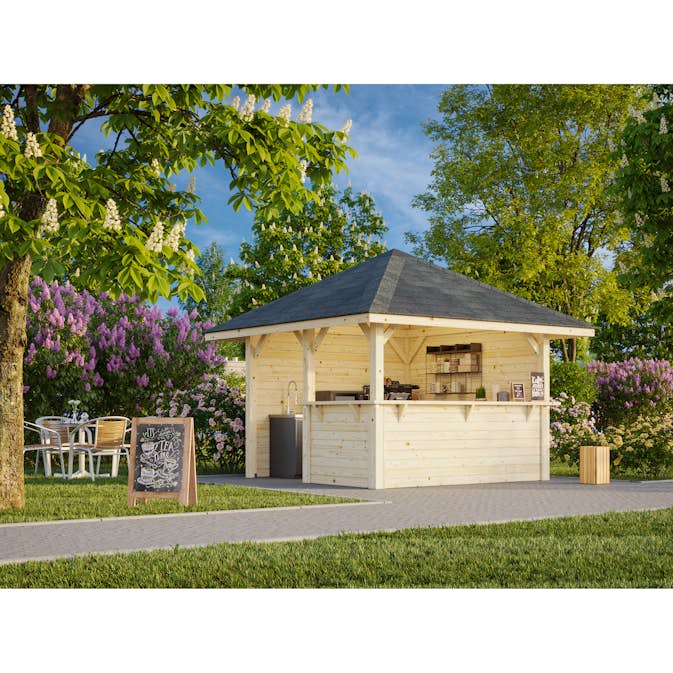 Stuga Palmako Bianca 8,3 m2 Set 3