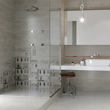 Kakel Cersanit City Light Ljusgrå Matt 30x60 cm