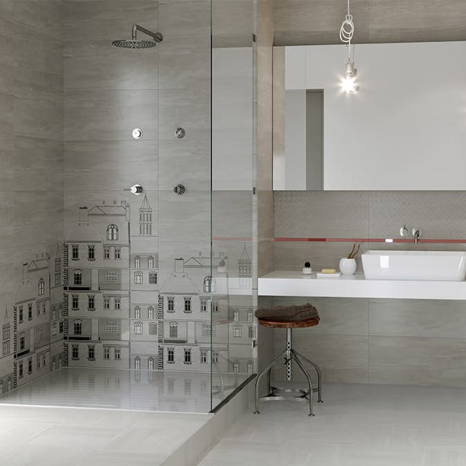 Kakel Cersanit City Light Ljusgrå Matt 30x60 cm