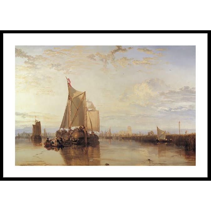 Poster Gallerix Dort Packet-Boat from Rotterdam Becalmed By William Turner