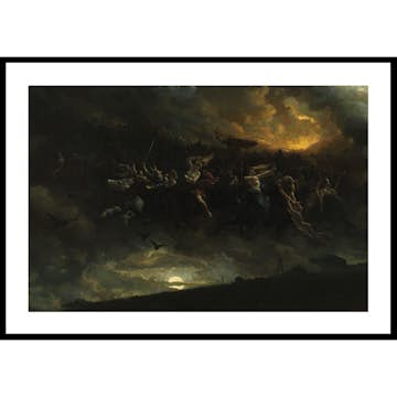 Poster Gallerix The Wild Hunt of Odin By Peter Nicolai Arbo