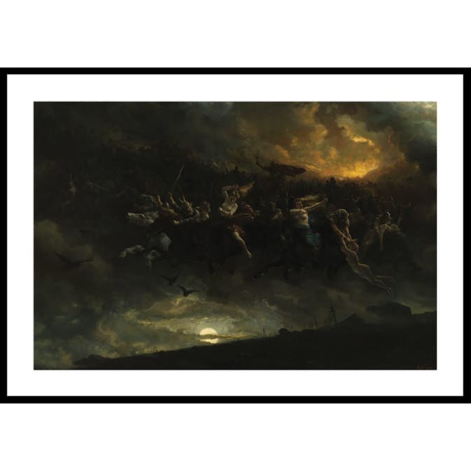 Poster Gallerix The Wild Hunt of Odin By Peter Nicolai Arbo