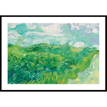 Poster Gallerix Green Wheat Fields Auvers By Vincent van Gogh