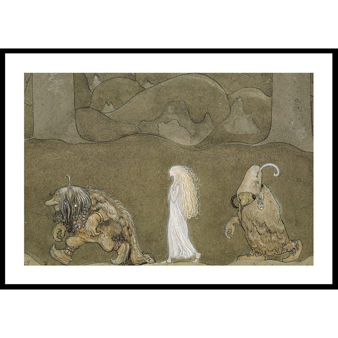 Poster Gallerix Prinsessan och Trollen av John Bauer