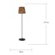 Solcellslampa Star Trading Cesta LED Golvlampa