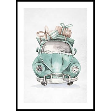 Poster Gallerix Christmas Beetle Car