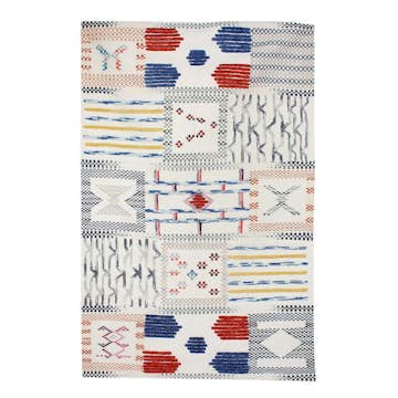 Handvävd matta D-sign Fingle Cuyaky Elfenben