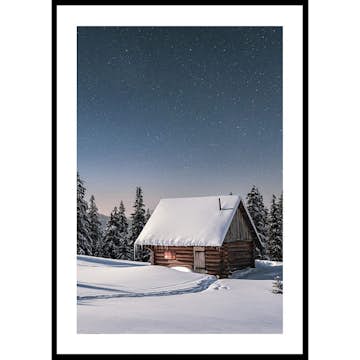 Poster Gallerix Cabin Under Stars