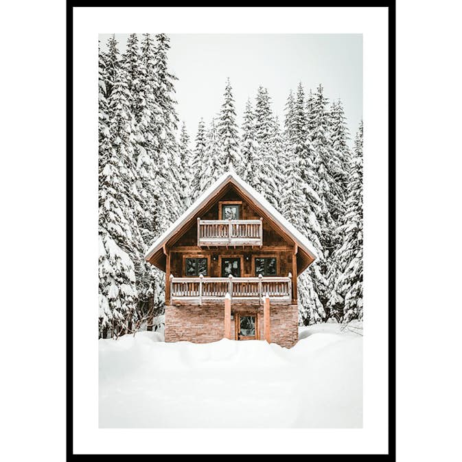Poster Gallerix Cabin In Snow No4