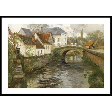 Poster Gallerix Small Town Near La Panne By Frits Thaulow