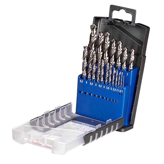 Borr KWB HSS Silver Star 1-10 mm 19-delar