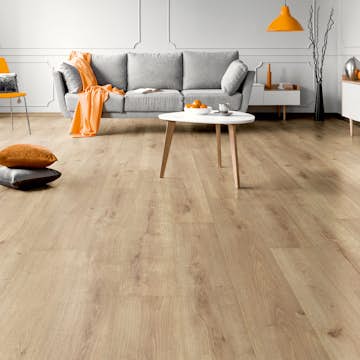 Laminatgolv Nordic Floor Plank Longboard Ek Vit 1-Stav