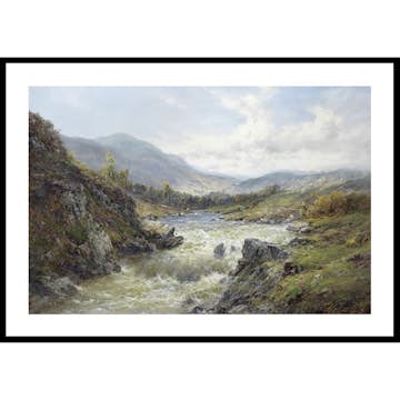 Poster Gallerix Falls Of The Tay By Alfred de Breanski Sr