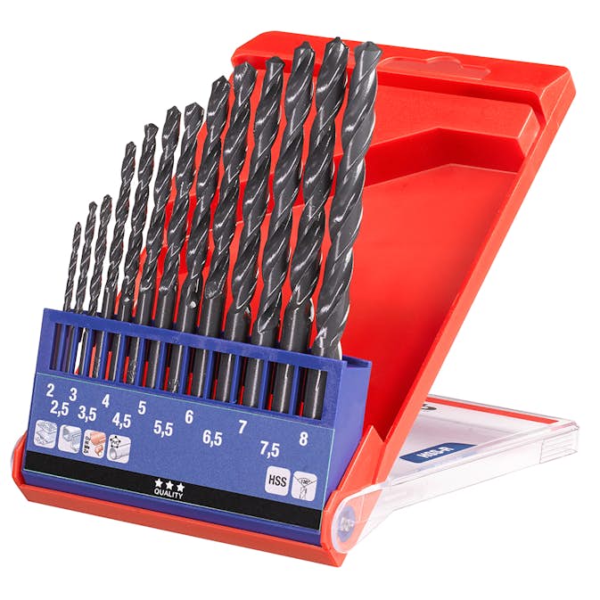Borrsats KWB HSS 2-8 mm i Låda 13-delar