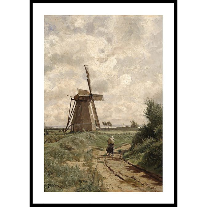 Poster Gallerix Windmühle Bei Ahrenshoop By Carl Malchin