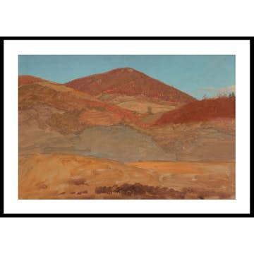 Poster Gallerix Drawing Hilly Landscape Autumn By Frederic Edwin Church