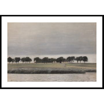 Poster Gallerix Forstodie til Solregn Gentofte Sø By Vilhelm Hammershøi