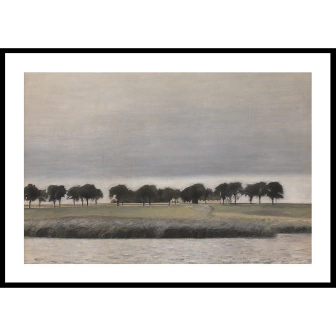 Poster Gallerix Forstodie til Solregn Gentofte Sø By Vilhelm Hammershøi