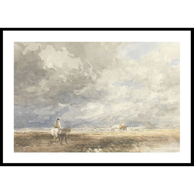 Poster Gallerix Going To The Hayfield By David Cox