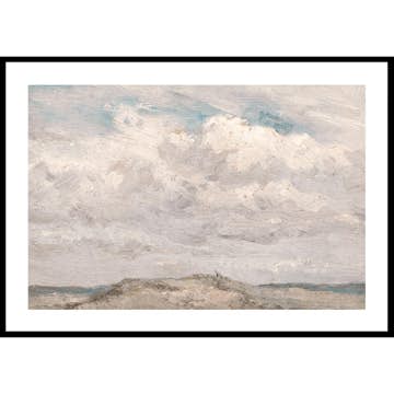 Poster Gallerix Duintop Met Op De Achtergrond De Zee By Jan Willem Van Borselen