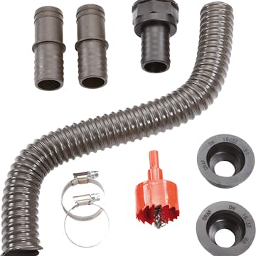 Anslutningsuppsättning Garantia Flex 1 1/4" 40 cm Grå