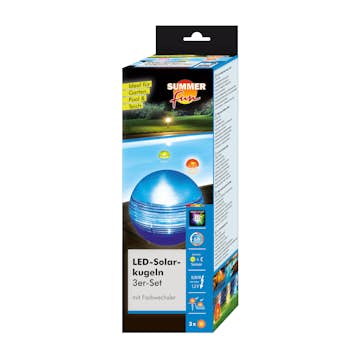 Solcellsbelysning Planet Pool Flerfärgad Poollampa 3-pack