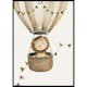 Poster Gallerix Lion In Hot Air Balloon