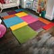 Patchworkmatta Flair Rugs Collage Flerfärgad Ull