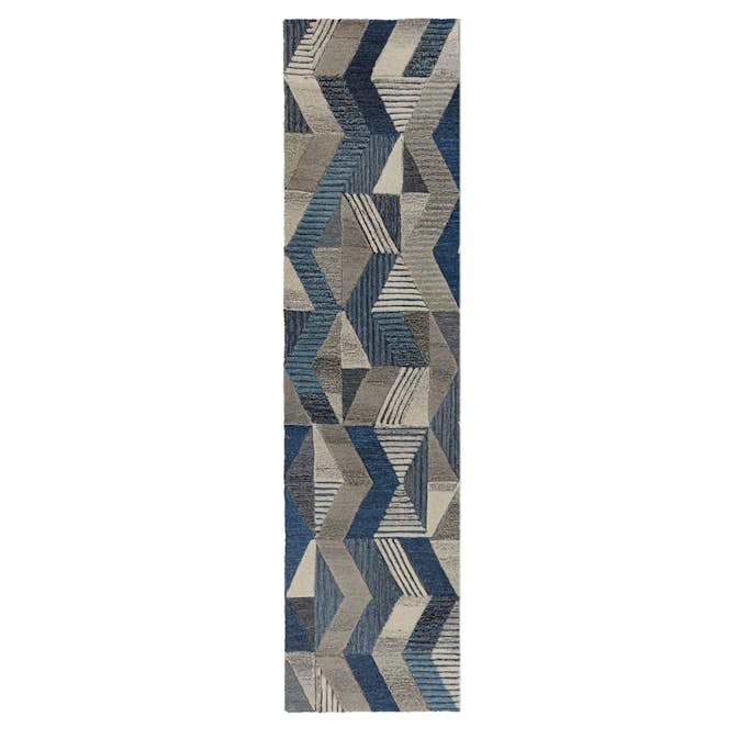 Luggmatta Flair Rugs Archer Runner Blå Ull