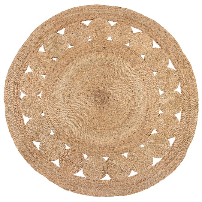 Handvävd Matta Flair Rugs Arya Jute Circle 150x150 cm
