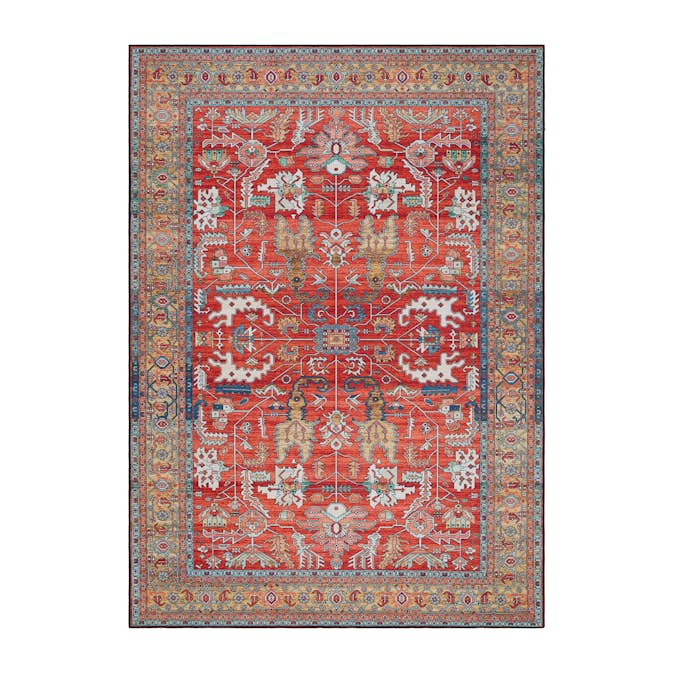 Wiltonmatta KM Carpets Dalia Nain Orientalisk Inspiration Polyester Röd