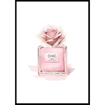 Poster Gallerix Chic Parfume Pink Rose