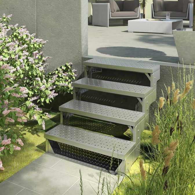 Trädgårdstrappa Dolle Gardentop utan Räcke